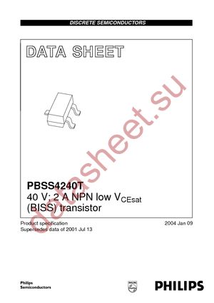 PBSS4240T T/R datasheet  